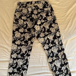 Gap women’s size 12 floral print khaki